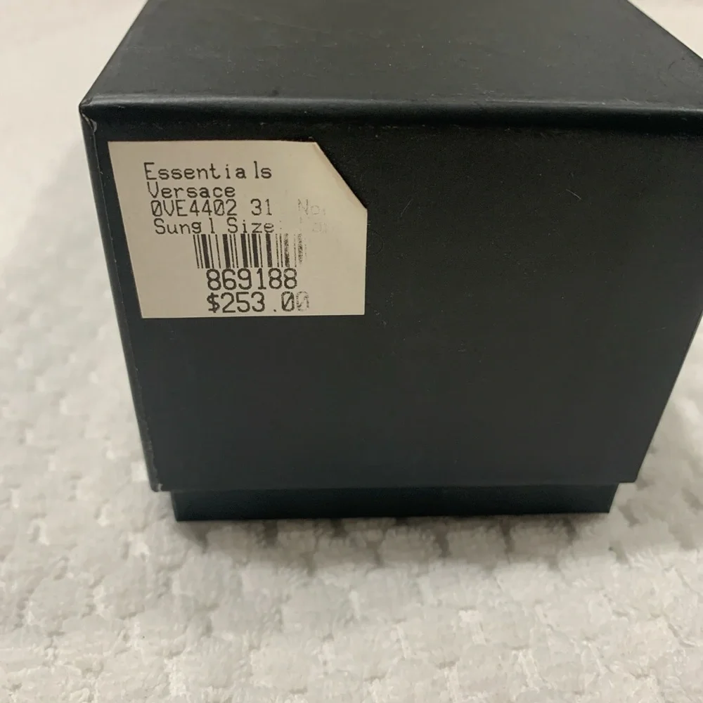 Versace Off-White Oversized Butterfly Sunglasses with Dark Gray Lenses